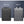 Compact waterproof laptop backpack in black and gray front views