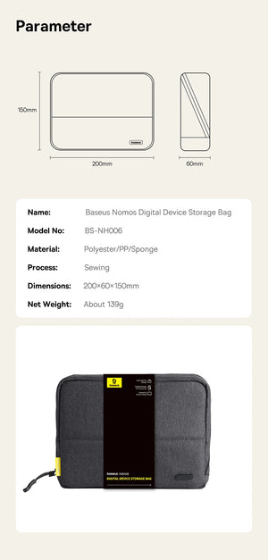 BASEUS Nomos NH006 Tech Storage Bag and Travel Organiser