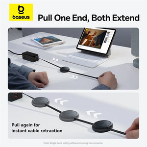 BASEUS Free2Pull 60W Retractable USB-C to USB-C Fast Charging Cable