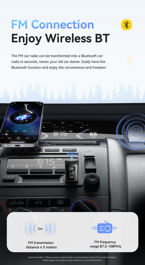 ESSAGER BT17 FM Bluetooth Adapter and USB Dongle