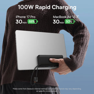 BASEUS EnerFill FC41 Digital Display Power Bank with Dual Cable