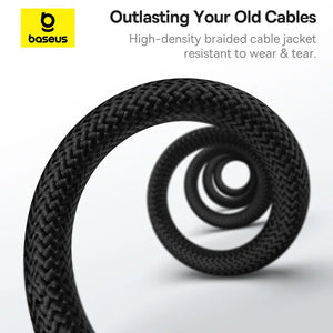 BASEUS Tungsten Gold 20W Type-C to Lightning Magnetic Coiled Charging Cable