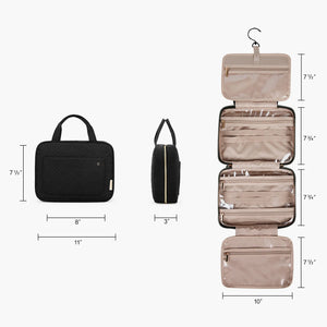 BAGSMART Lightweight Waterproof Cosmetic and Toiletries Bag