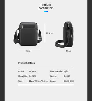 TIGERNU L5191 Lightweight Compact Waterproof Crossbody and Messenger Bag