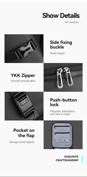 MARK RYDEN MR2913 Expandable Roll Top Waterproof Travel Backpack