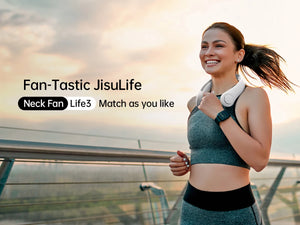 JISULIFE Life3 Rechargeable Portable Neck Fan