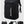 Black waterproof travel backpack with front organizer panel, side zips, and shoulder straps