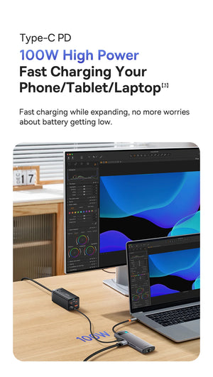 BASEUS Star Joy Series 8in1 USB-C Multiport Adapter and USB Hub