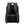 Black backpack front panel with textured pocket and adjustable shoulder straps