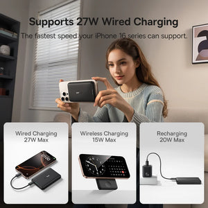 BASEUS EnerFill FT11 2in1 Magnetic Power Bank for iPhone and Apple Watch