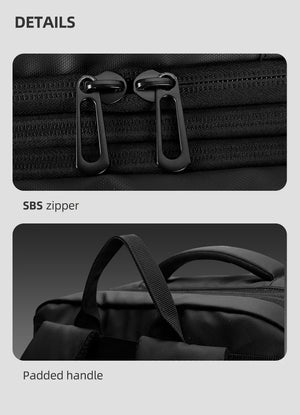MARK RYDEN MR9299 Expandable Waterproof Travel Backpack with USB Charging Port