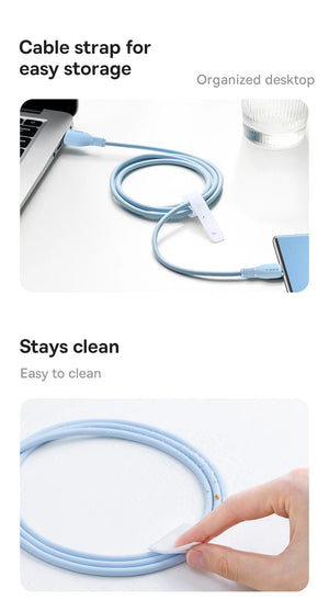 BASEUS Pudding Series 100W USB-C to USB-A Fast Charging Cable