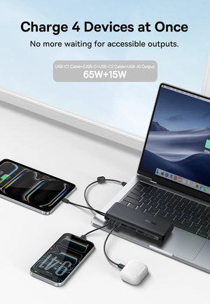 BASEUS EnerFill FC41 Digital Display Power Bank with Dual Cable