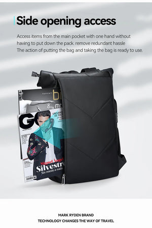 MARK RYDEN MR2908 Expandable Roll Top Waterproof Travel Backpack