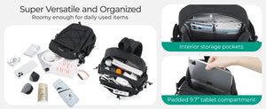 BAGSMART 3in1 Lightweight Cross Body and Compact Backpack
