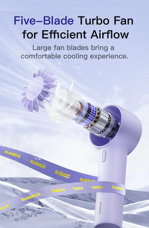 BASEUS GoTrip DT1 Mini Rechargeable Handheld Portable Fan