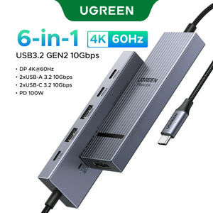 UGREEN Revodok Pro 6in1 USB-C Multiport Adapter and USB Hub