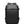 Black travel backpack with padded top handle and front zip pockets