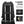 Black travel backpack with luggage strap system and padded back panel