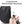 Black crossbody sling bag with retractable keychain detail and front zipper pocket.
