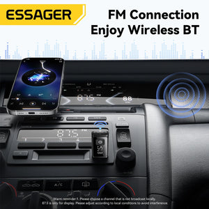 ESSAGER BT17 FM Bluetooth Adapter and USB Dongle