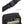 Black crossbody bag showing front pocket and webbing shoulder strap with buckle