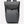 Grey roll-top waterproof travel backpack front view with side zip pocket