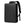 Black compact waterproof business backpack with front zip and carry handle