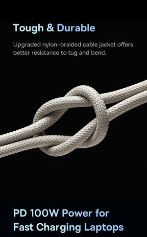 BASEUS Tungsten Gold 100W USB-C to USB-C Fast Charging Cable