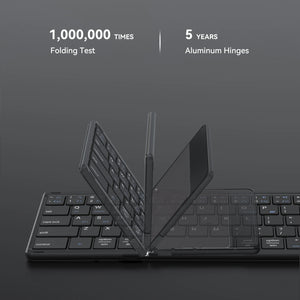 AUSDOM Sofkeys Air3 Foldable Rechargeable Bluetooth Wireless Keyboard