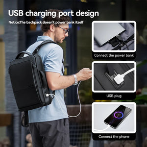 MARK RYDEN MR9533 Lightweight Waterproof Compact Backpack with USB Charging Port