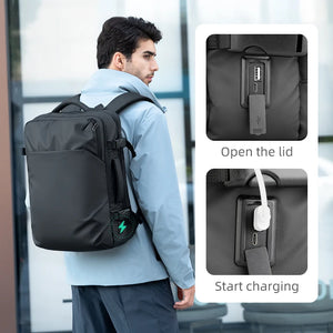 MARK RYDEN MR9711 Large Capacity Waterproof Travel Backpack with USB Charging Port
