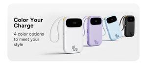 BASEUS QPow3 Fast Charging Power Bank with Built-In Cable