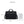 Black laptop bag with top handle, front zipper pocket, and side shoulder straps