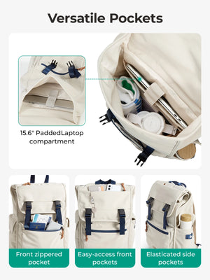 BAGSMART Expandable Large Capacity Travel Backpack