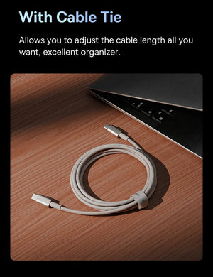 BASEUS Tungsten Gold 100W USB-C to USB-C Fast Charging Cable