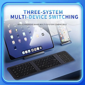 JOMAA Lightweight Foldable Rechargeable Bluetooth Wireless Keyboard