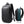 Dark gray and black expandable waterproof travel backpack with padded back and top handle