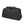 Black waterproof toiletry bag with zip top and carry handle, textured front