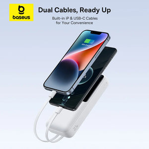 BASEUS Lipow Dual Cable Power Bank with Digital Display