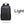 Black lightweight travel backpack with front pocket, top handle, and side straps