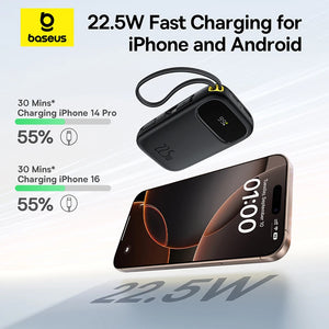 BASEUS QPow3 Digital Display Power Bank with Built-In Cable
