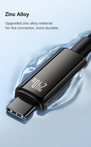 BASEUS Tungsten Gold 240W USB-C to USB-C Fast Charging Cable