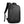 Black waterproof travel backpack with front zip pockets and padded shoulder straps