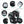 BAGSMART Large Capacity Waterproof Travel Backpack with USB Cable Access