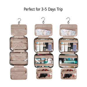 BAGSMART Lightweight Waterproof Cosmetic and Toiletries Bag