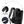 Black backpack with breathable padded shoulder straps and sandwiched mesh fabric