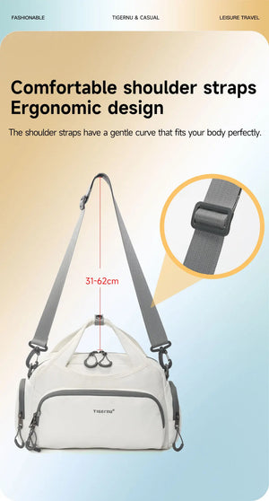 TIGERNU S81195 Large Capacity Waterproof Tote and Crossbody Bag