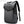 Grey waterproof roll-top travel backpack with front flap pocket and side zipper