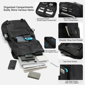 TIGERNU B91025 Expandable Large Capacity Waterproof Travel Backpack